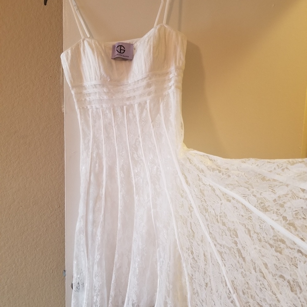 J s collection white kace dress